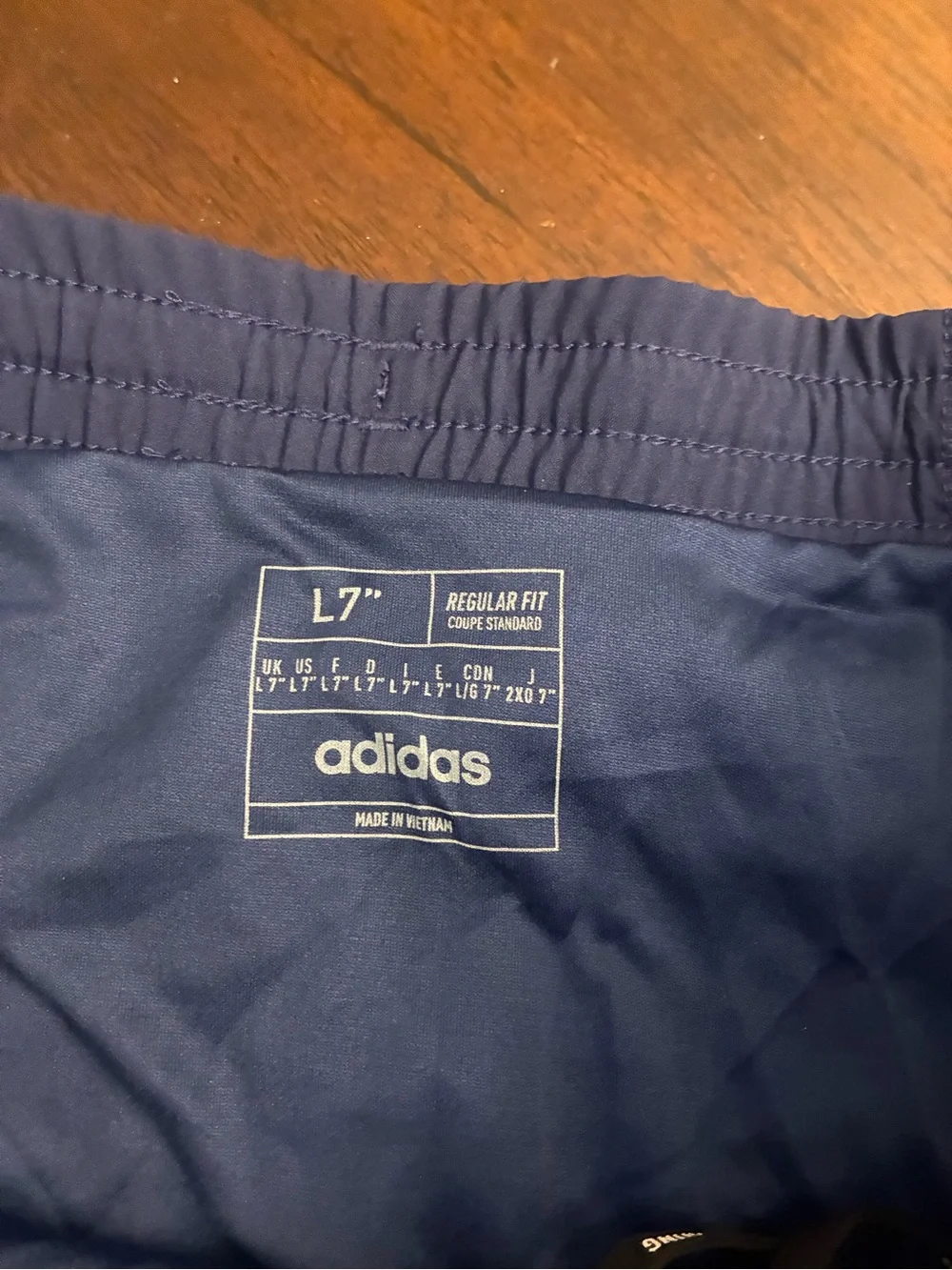 Adidas Men's Own The Run Shorts, Dark Blue, Large 7 Inch Inseam New